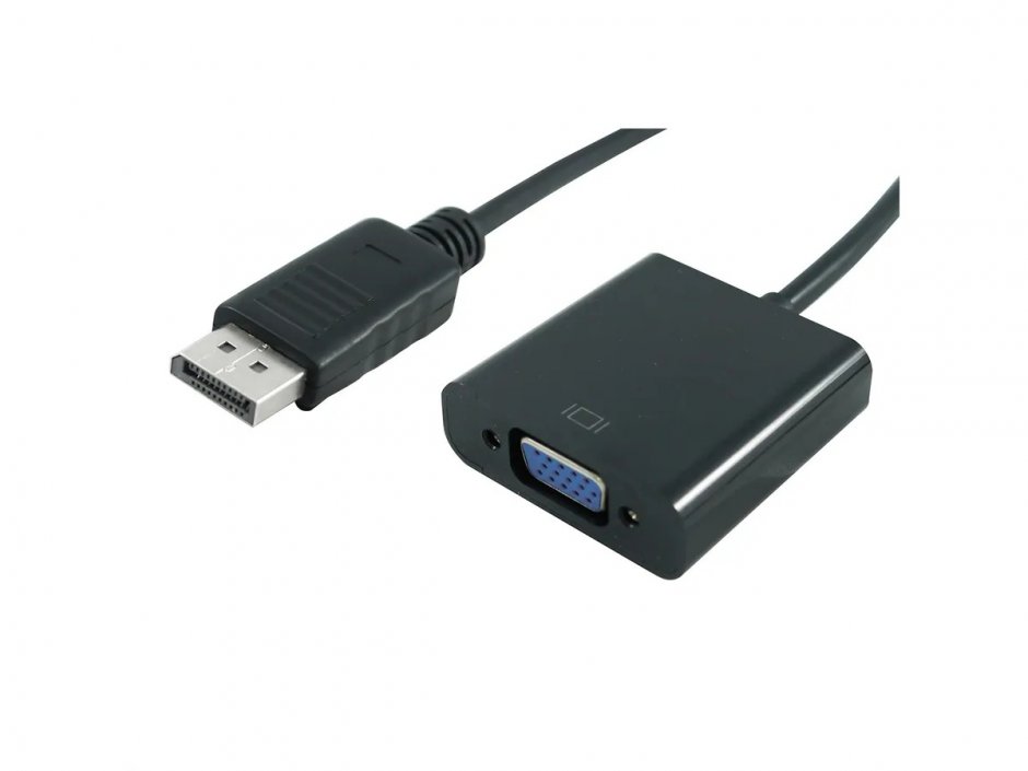 Imagine Adaptor MYCON Displayport la VGA T-M Negru, CON3201