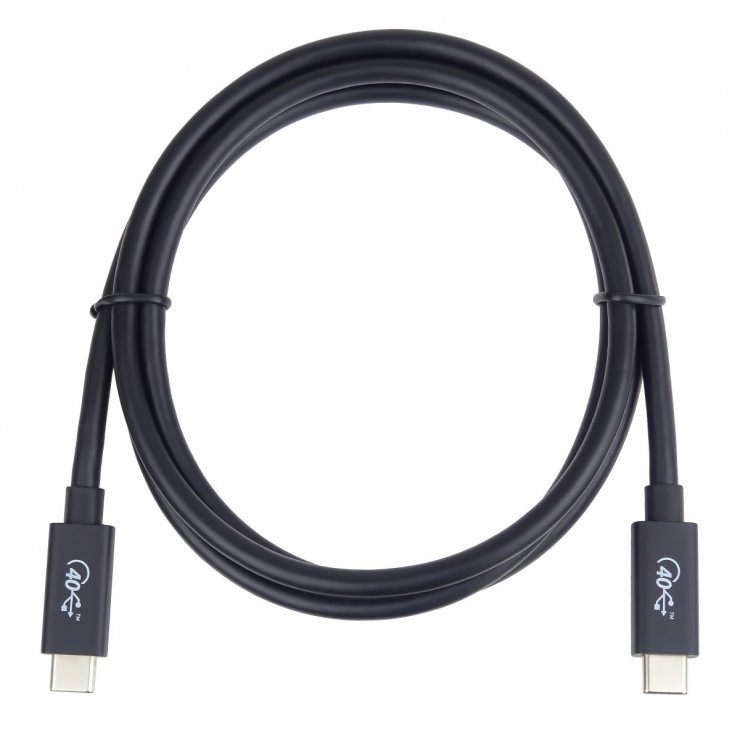 Imagine Cablu Thunderbolt 3/USB 4 T-T 100W 8K60Hz 0.8m, ku4cx08bk