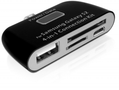 Imagine Kit conectare mobil OTG 4 in 1 Samsung Galaxy S2, S3, S4, Delock 65338