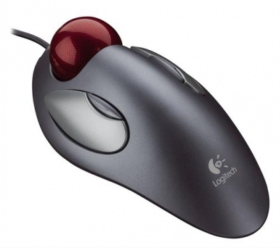Imagine Mouse Logitech "Trackman Marble", USB/PS2, silver, 300dpi