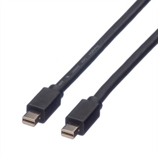 Cablu Mini Displayport la Mini Displayport T-T 3m Negru, Roline 11.04.5641