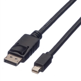 Cablu Mini DisplayPort la DisplayPort T-T 2m T-T Negru, Roline 11.04.5635