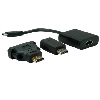Adaptor USB 3.1-C la VGA + HDMI + DVI, Value 12.99.3229