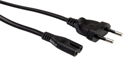 Cablu alimentare Euro la IEC C7 (casetofon) 2 pini 5m, Value 19.99.2094