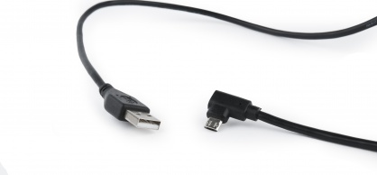 Cablu USB 2.0 la micro USB-B reversibil unghi 1.8m negru, Gembird CCB-USB2-AMmDM90-6
