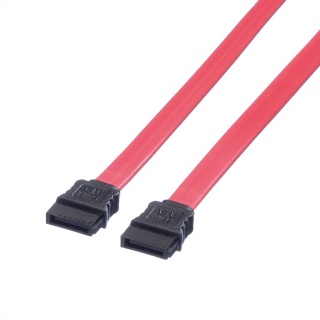 Cablu SATA II 3 Gb/s drept/drept rosu 0.5m, Roline 11.03.1555