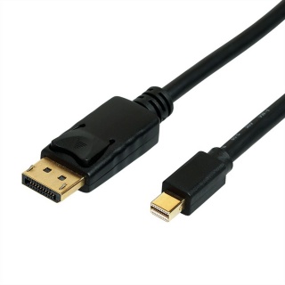 Cablu Mini Displayport la Displayport v1.4 8K@60Hz/4K@120Hz T-T 2m negru, Roline 11.04.5815