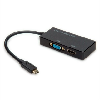 Adaptor USB tip C la HDMI + VGA T-M, Value 12.99.3215
