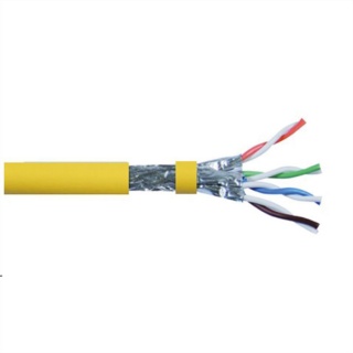 Cablu de retea RJ45 S/FTP Cat.8 fir solid LSOH 100m, Roline 21.15.0005
