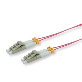 Cablu slim Fibra optica LC- LC OM4 violet 2m, Roline 21.15.9262