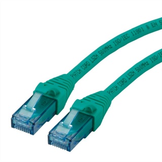 Cablu de retea UTP Patch Cord Cat.6A Component Level LSOH Verde 0.3m, Roline 21.15.2984
