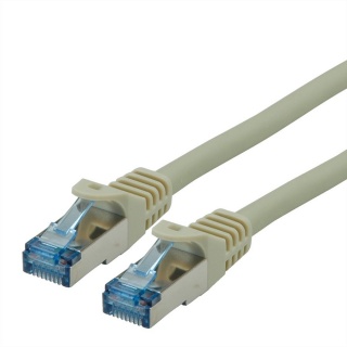 Cablu de retea S/FTP Cat.6A, Component Level, LSOH Gri 0.3m, Roline 21.15.2970