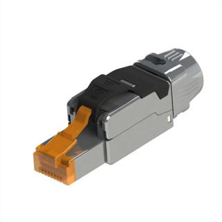 Conector RJ45 cat 8.1 pentru fir solid AWG 22 - 24, Roline 21.17.3086