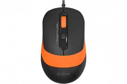 Mouse USB optic A4Tech Fstyler Negru/Orange, FM10 Orange