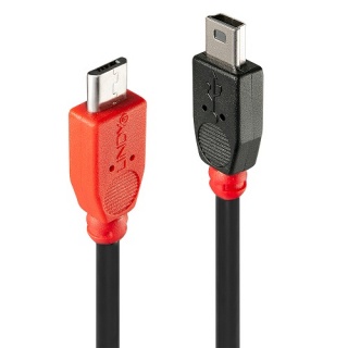 Cablu USB OTG Micro-B la Mini-B 0.5m, Lindy L31717