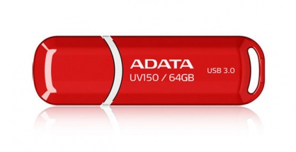 Stick USB 3.1 cu capac 64GB UV150 Rosu, ADATA AUV150-64G-RRD