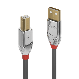 Cablu USB 2.0 tip A la tip B 2m Cromo Line, Lindy L36642