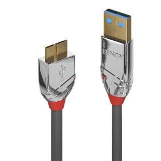 Cablu micro USB-B 3.0 la USB-A 0.5m CROMO Line, Lindy L36656