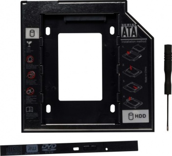 Installation frame (caddy) Slim SATA 5.25" pentru HDD SATA 9.5mm 2.5", Spacer SPR-25DVDI