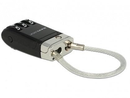 Cablu pentru blocarea portului USB cu cifru, Navilock 20647
