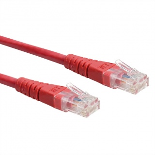 Cablu retea UTP Cat.6 0.3m Rosu, Roline 21.15.1511