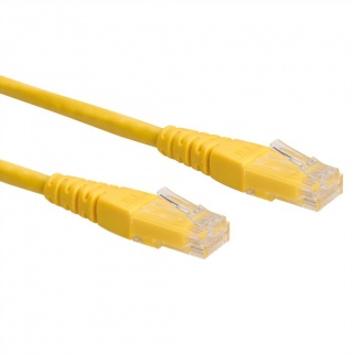Cablu retea UTP Cat.6 0.3m Galben, Roline 21.15.1512