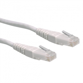 Cablu de retea UTP Cat.6 alb 0.3m, Roline 21.15.1516
