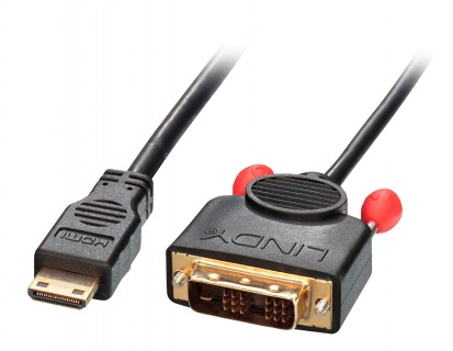 Cablu Mini HDMI la DVI-D 2m, Lindy L41177