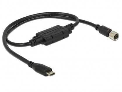 Cablu M8 waterproof la Micro USB OTG 2.0 M-T, Navilock 62941