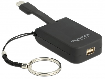 Adaptor USB-C la mini DisplayPort (DP Alt Mode) 4K 60Hz T-M pentru breloc, Delock 63939