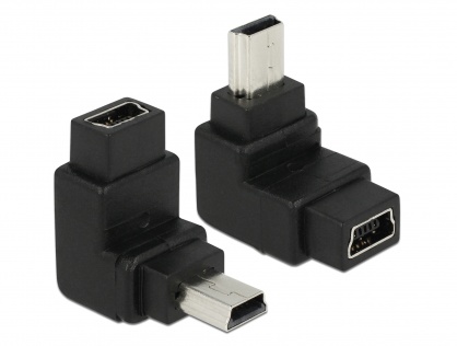 Adaptor mini USB 5pini T-M, unghi 90 grade, Delock 65096