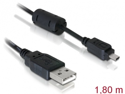 Cablu USB pentru camera Nikon 8 pini UC-E6 1,83m, Delock 82414