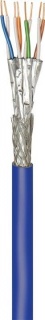Rola cablu de retea cat.7A+ S/FTP (PiMF) Bleu CU 100m, Goobay 91893