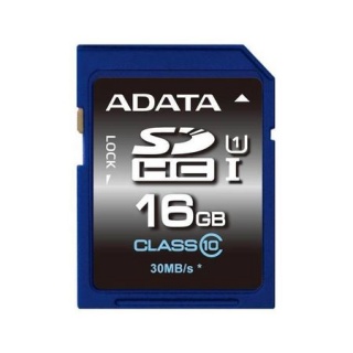 Card de memorie SDHC 16GB clasa 10, ADATA ASDH16GUICL10-R