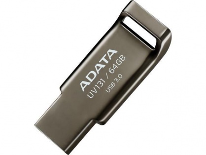 Stick USB 3.0 64GB ADATA UV131 Aliaj zinc Grey crom