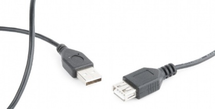 Cablu prelungitor USB 2.0 T-M 75cm Negru, Gembird CC-USB2-AMAF-75CM/300-BK