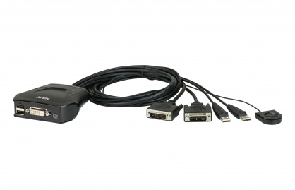 Switch KVM 2-Port USB DVI ATEN, CS22D