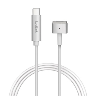 Cablu de incarcare USB-C la Apple MagSafe 2 T-T 1.8m Argintiu, Logilink PA0226