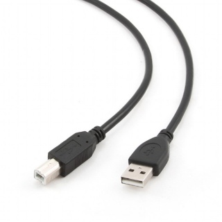 Cablu de imprimanta USB 2.0 A-B 1.8m Negru, Spacer SPC-USB-AMBM-6