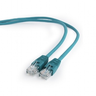 Cablu retea UTP Cat.5e 0.5m Verde, Gembird PP12-0.5M/G
