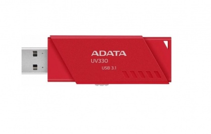 Stick USB 3.0 retractabil UV330 16GB Rosu, ADATA AUV330-16G-RRD
