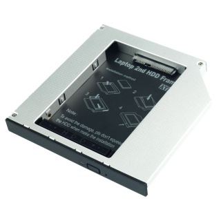 Installation Frame (Caddy) Slim SATA 5.25 pentru 2.5" SATA HDD 12.7mm, Lindy L20963