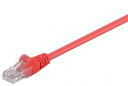 Cablu retea UTP Cat 5e 1m rosu, SPUTP01R