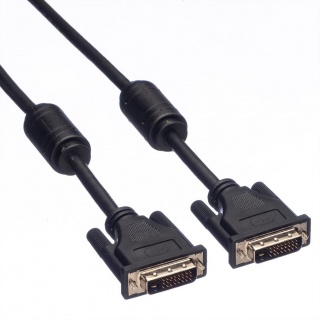 Cablu monitor DVI (24+1) T-T dual link 15m, Roline 11.04.5598