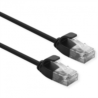 Cablu de retea Slim cat 6A UTP LSOH 5m Negru, Roline 21.15.3957