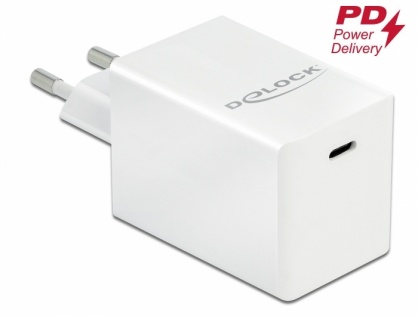 Incarcator priza 1 x USB-C PD 3.0 compact 60W, Delock 41447