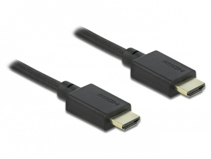 Cablu HDMI 48 Gbps 8K@60Hz HDR + eARC T-T 0.5m Negru, Delock 85386