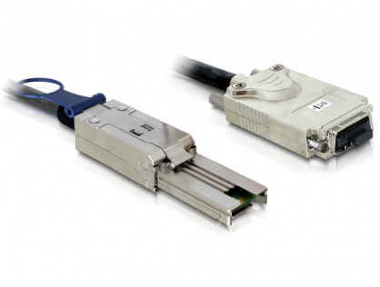 Cablu mini SAS SFF-8088 la Infiniband SFF-8470 1m, Delock 83062