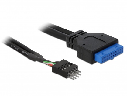 Cablu USB 3.0 pin header mama la USB 2.0 pin header tata, Delock 83095