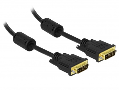 Cablu DVI-D Dual Link 24+1 pini T-T 3m, Delock 83191